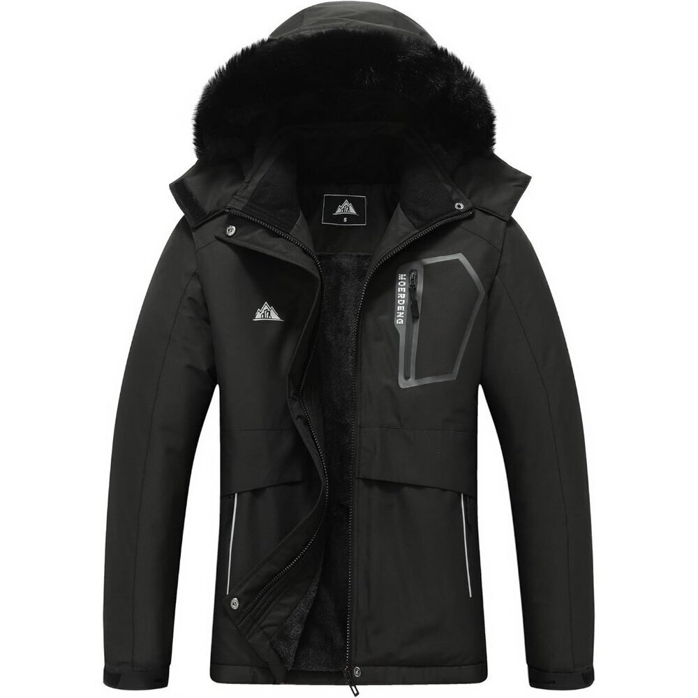 Women's Black Snowboarding Waterproof Snow Ski Jacket Coat Style Winter Warm